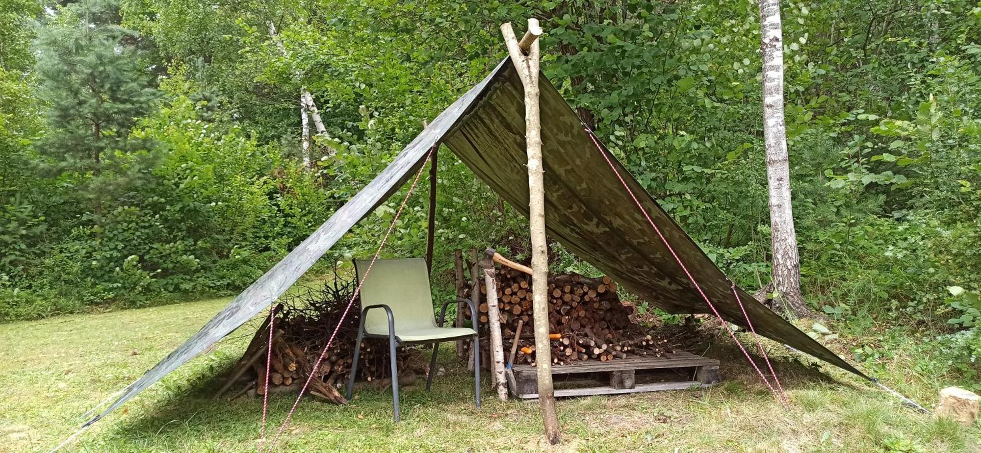 Survivalowa Chata W Lesie Bukowsko Extérieur photo