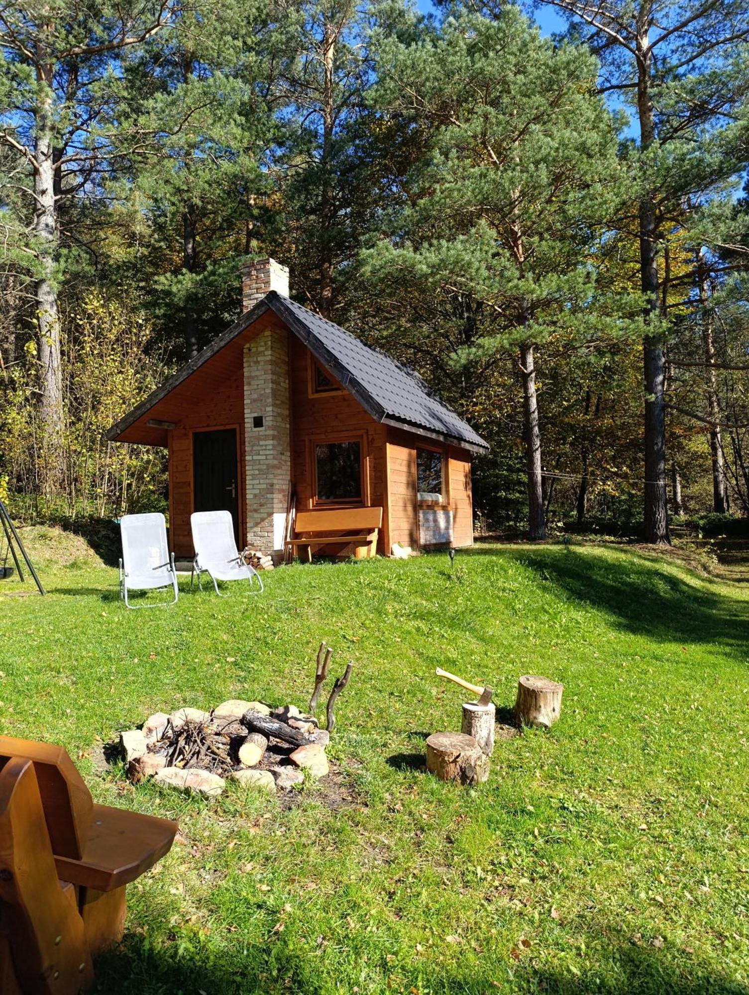 Survivalowa Chata W Lesie Bukowsko Extérieur photo
